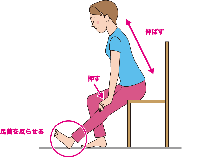 膝を伸ばす運動
